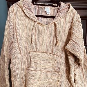 XL 100% cotton Baja woven hoodie